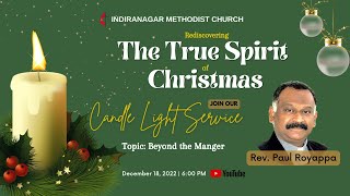 18 December 2022 | 6 PM | Candle Light Service Live