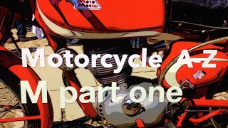 Classic Motorcycle A Z  the letter M part 1