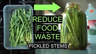 HOW TO USE KALE/COLLARD STEMS (how to make pickled stems)