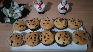 muffin al cioccolato ricetta facile  أسهل طريقة لتحضير كاب كيك بالشوكولاطة