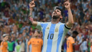 Messi's Clinical Finish Puts Argentina Ahead (All Angles).