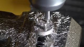 Machining metal with desktop CNC milling machine