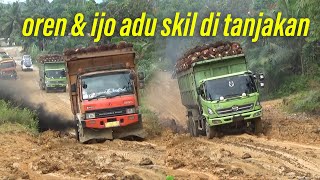 jagoan hijau gagal nanjak, si putih gak terima tunjukkan skill