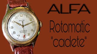 Reloj marca ALFA automático tamaño "cadete"