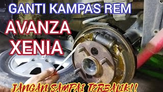 cara mengganti KAMPAS REM BELAKANG AVANZA/XENIA,stell manual lebih MAXIMAL!!