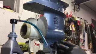 How to Change Lower Unit Oil & Water Impeller Pump Test 1977 Evinrude 15HP Outboard Motor Part 7