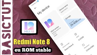 how to install MIUI 12.0.2 eu ROM stable in REDMI NOTE 8 | any xiaomi phones