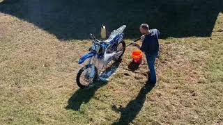 How to wash 2017 Yamaha YZ250F Dirt Bike Motorcycle