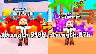 Becoming Strongest Player In Arm Wrestle Simulator Roblox!(Pt.2)