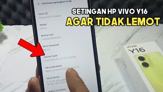 Cara setting hp vivo y16 agar tidak lemot 2023