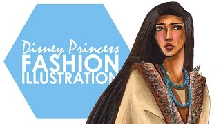 Fashion Illustration - Pocahontas