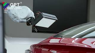 Application of OPT Programmable Light Source in Detecting Irregularities on Car Surfaces