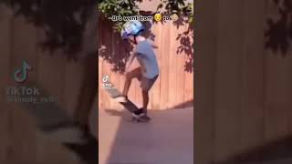 Kid gets owned by skateboard #shorts #memes