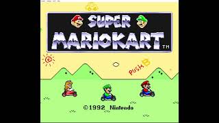 Super Mario Kart on the SNES