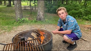 Can I Survive!? (Camping Vlog Day 1)