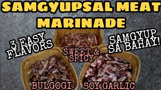 SAMGYUPSAL MEAT MARINADE | HOW TO MAKE SAMGYUP MARINADE | DIY SAMGYUPSAL | HOMEMADE SAMGYUPSAL