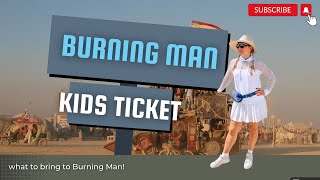 How to get free kids ticket to burning man? #burningman