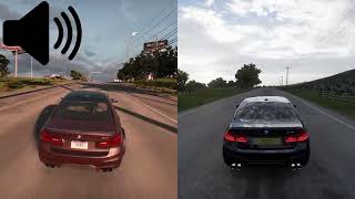 forza horizon 5 vs NFS heat unite 3 4 1 - car sounds - bmw m5