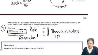 Property Income and Investments – Individuals (part 2) - ACCA Taxation (FA 2022) TX-UK lectures