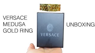 UNBOXING THE VERSACE MEDUSA RING IN GOLD