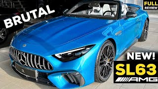 2023 MERCEDES SL 63 AMG NEW FULL In-Depth Review BRUTAL Sound V8 Exterior Interior MBUX Price