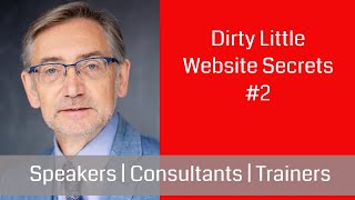 More Website Challenges for Speakers, Consultants and Trainers