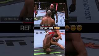 Is the ref doing the right thing? #mma #referee #ref #combat #viral #ko #boxing #muaythai #shorts