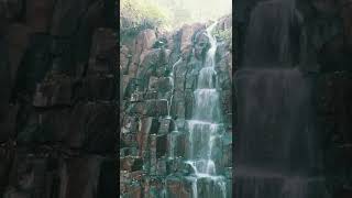 Water Cascading on a Rocky Waterfall❤