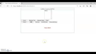 ASP NET Webform Control LISTBOX Example1