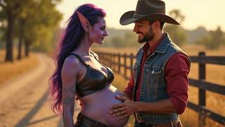 Lonely Alien Widow Gets Pregnant by a Cowboy After Escaping Her Home Planet!  | A Short Sci-Fi Story