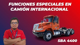 FUNCIONES ESPECIALES EN CAMIÓN INTERNACIONAL MODELO SBA 4400