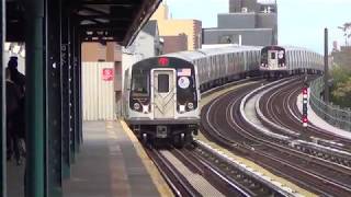 MTA Subways - Kawasaki R160B #8742 on the (N) at 30th Avenue (2016 Video)