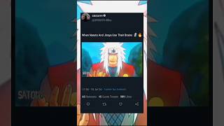 When Naruto And Jiraya Use Their Brains 🗿🔥#shorts #viral