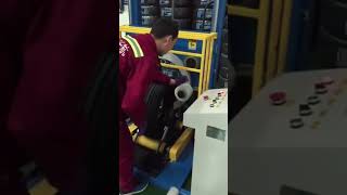 Tyre wrapping machine factory