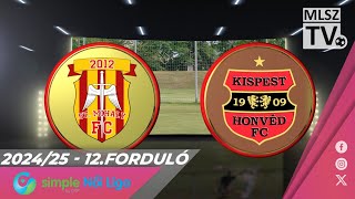 KÉSZ-St. Mihály-Szeged - Budapest Honvéd FC | 0-1 | Simple Női Liga | 12. forduló | MLSZTV