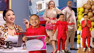 Tonto Dikeh And Husband Olakunle Churchill Celebrates Son's 5th Birthday With Star Gift.