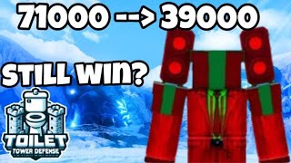 Can The Nerfed Titan Present Man Still Solo North Pole? (Toilet Tower Defence)