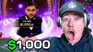 INSANE WIN SESSION ON BLACKJACK!