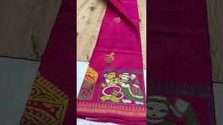 Tomorrow’s Promo |#glasstissuesarees |#katan |#purechinon |#handpainted |#harithasarees