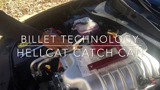 Billet Technology Catch Can Install On A 2017 Hellcat Charger