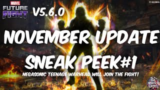 Marvel Future Fight|| November update (v5.6.0) sneak peek#1|| Negasonic teenage warhead!