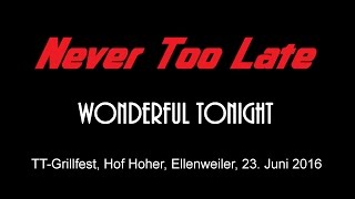 Never Too Late - Wonderful Tonight (Eric Clapton cover)