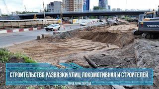 Строительство развязки улиц Локомотивная и Строителей в Перми 2024 год