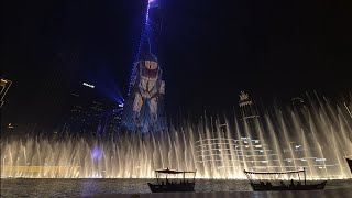 The Dubai Fountain - Lights & Laser Show 2024 (final performance)