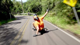 Extreme fast run in Osorio with Thiago Lessa Longboard Downhill Skate