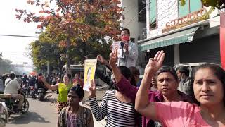 Mandalay protest february 17 myanmar 2021