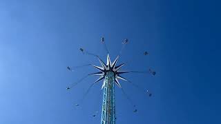 Star Flyer At Fantasy Island Ingoldmells Time Lapse.