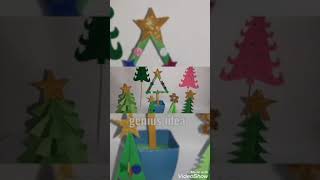 Christmas tree crafts 2022/make Christmas tree for kids/make Christmas tree with paper 🌲🌲🌲