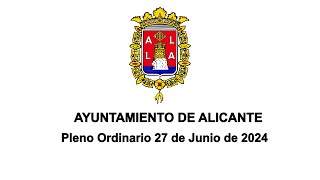 Pleno Ordinario 27 de junio de 2024