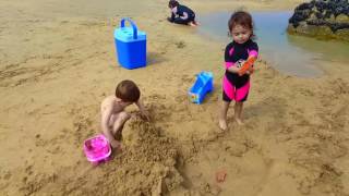 Real Shark Attack Kids at the Beach/Funny Video for Kids